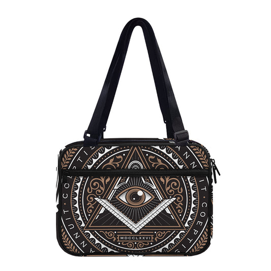 All Seeing Eye Symbol Print Double Strap Bible Bag