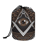 All Seeing Eye Symbol Print Drawstring Makeup Bag