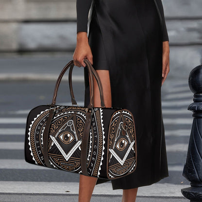 All Seeing Eye Symbol Print Duffle Bag