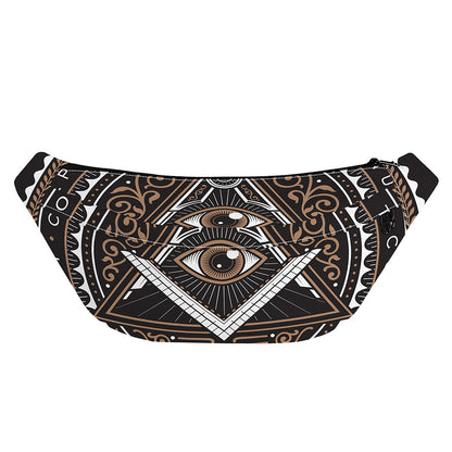 All Seeing Eye Symbol Print Fanny Pack