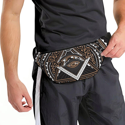 All Seeing Eye Symbol Print Fanny Pack