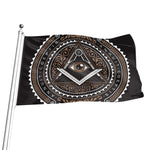 All Seeing Eye Symbol Print Flag