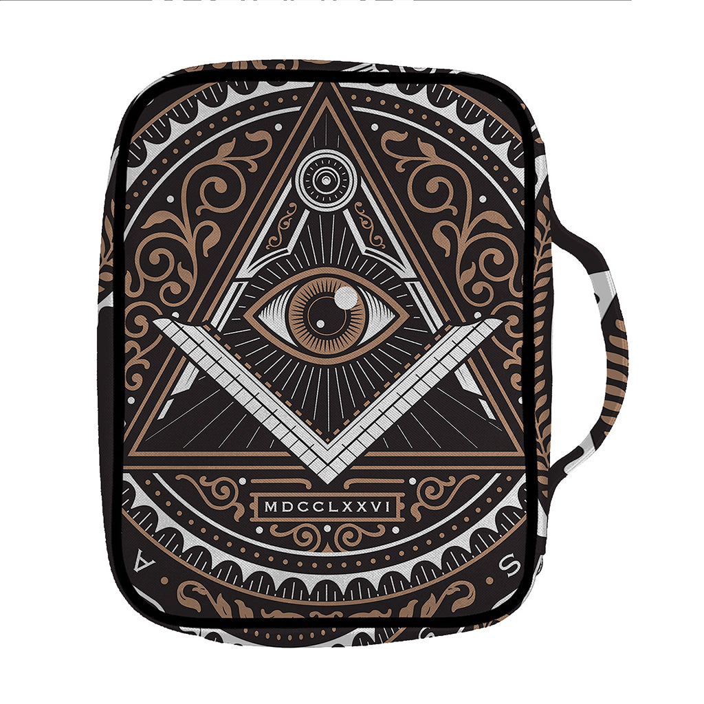 All Seeing Eye Symbol Print Front Pocket Bible Bag