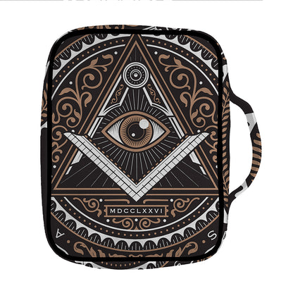 All Seeing Eye Symbol Print Front Pocket Bible Bag