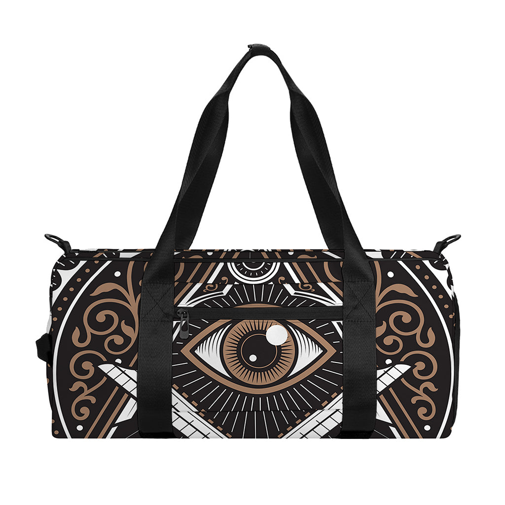 All Seeing Eye Symbol Print Gym Bag