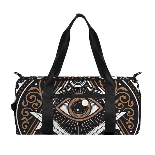 All Seeing Eye Symbol Print Gym Bag