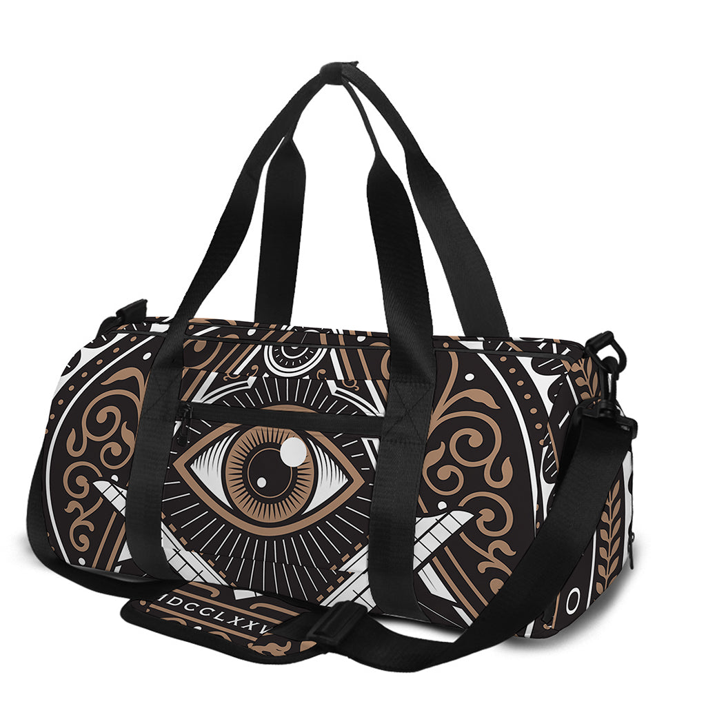 All Seeing Eye Symbol Print Gym Bag