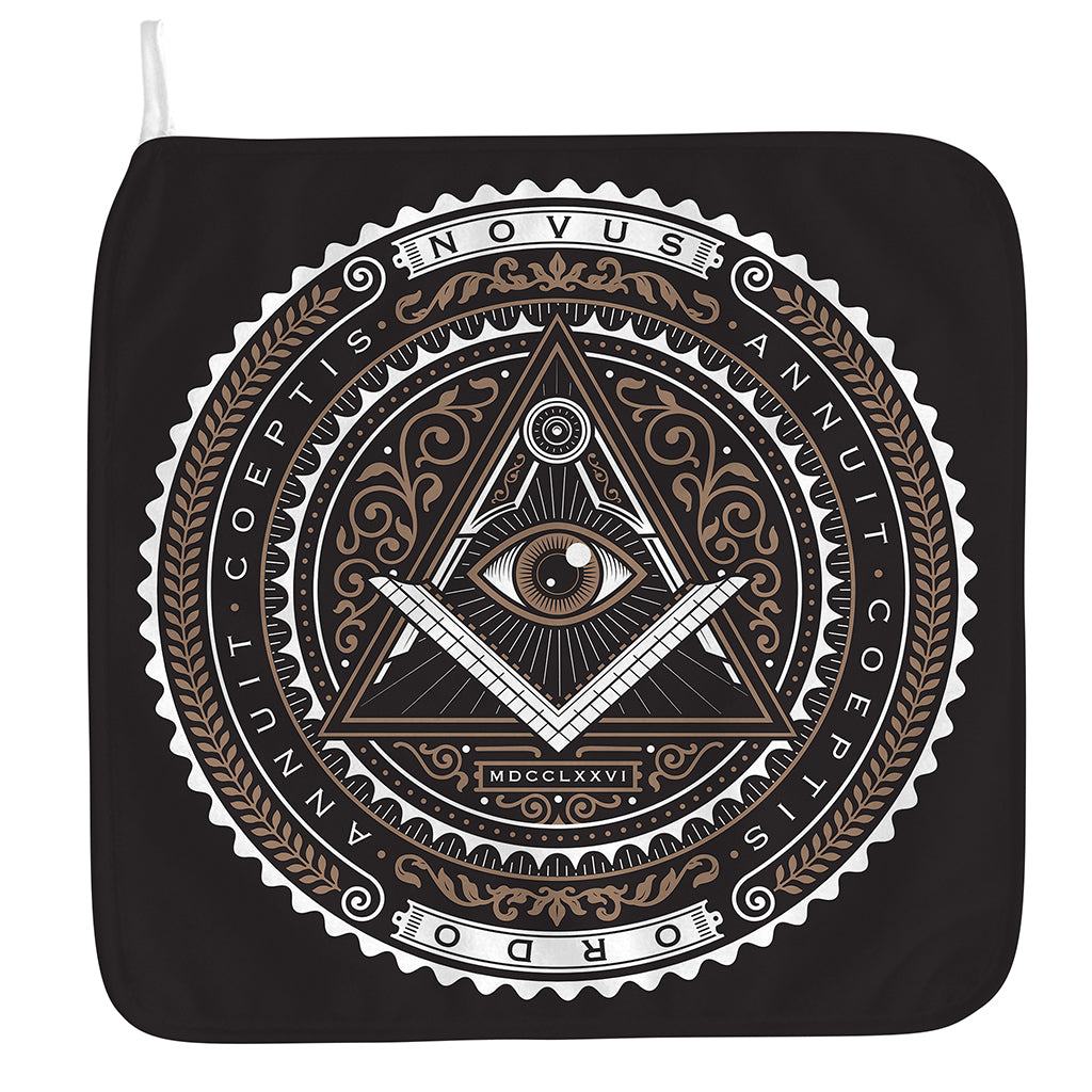 All Seeing Eye Symbol Print Hand Towel