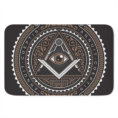 All Seeing Eye Symbol Print Indoor Door Mat