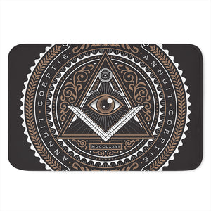 All Seeing Eye Symbol Print Indoor Door Mat