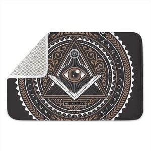 All Seeing Eye Symbol Print Indoor Door Mat