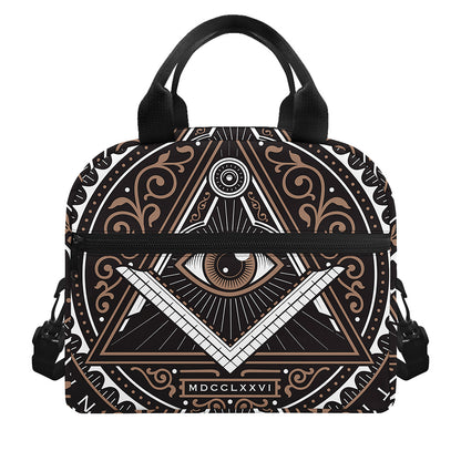 All Seeing Eye Symbol Print Insulated Lunch Bag