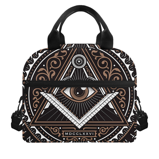All Seeing Eye Symbol Print Insulated Lunch Bag