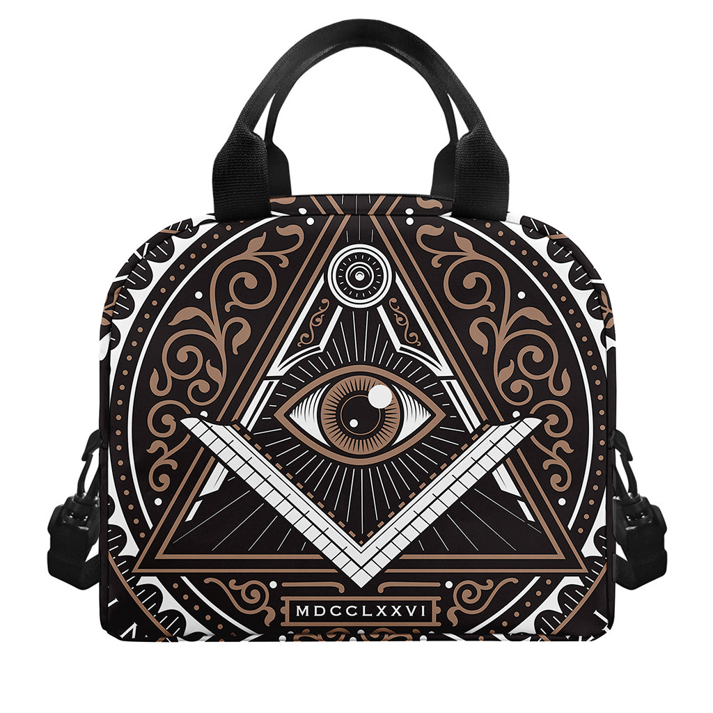All Seeing Eye Symbol Print Insulated Lunch Bag