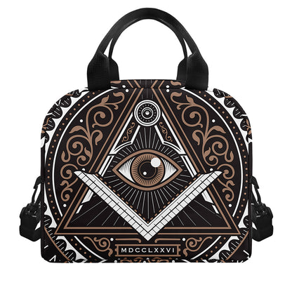 All Seeing Eye Symbol Print Insulated Lunch Bag