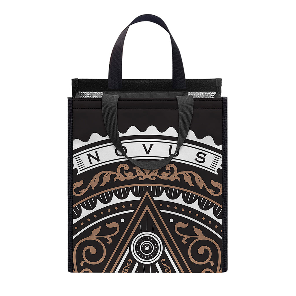 All Seeing Eye Symbol Print Insulated Lunch Tote