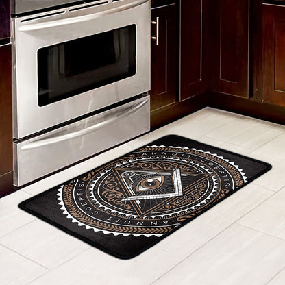 All Seeing Eye Symbol Print Kitchen Mat