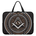 All Seeing Eye Symbol Print Laptop Sleeve With Handle