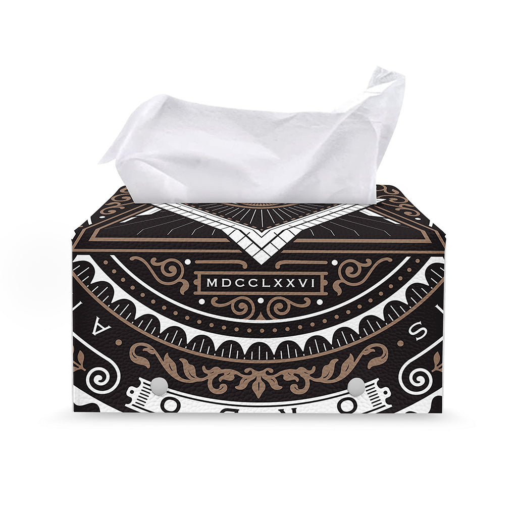 All Seeing Eye Symbol Print Leather Tissue Box Cover