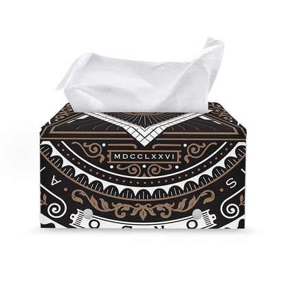 All Seeing Eye Symbol Print Leather Tissue Box Cover