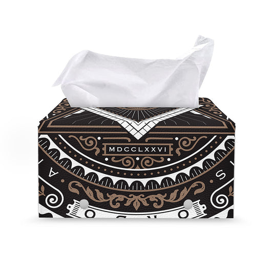 All Seeing Eye Symbol Print Leather Tissue Box Cover