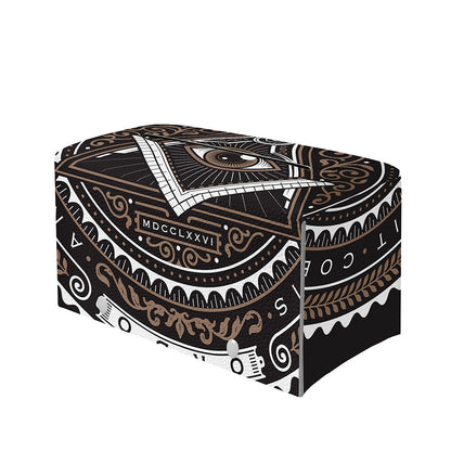 All Seeing Eye Symbol Print Leather Tissue Box Cover