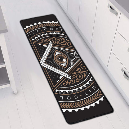 All Seeing Eye Symbol Print Long Kitchen Mat