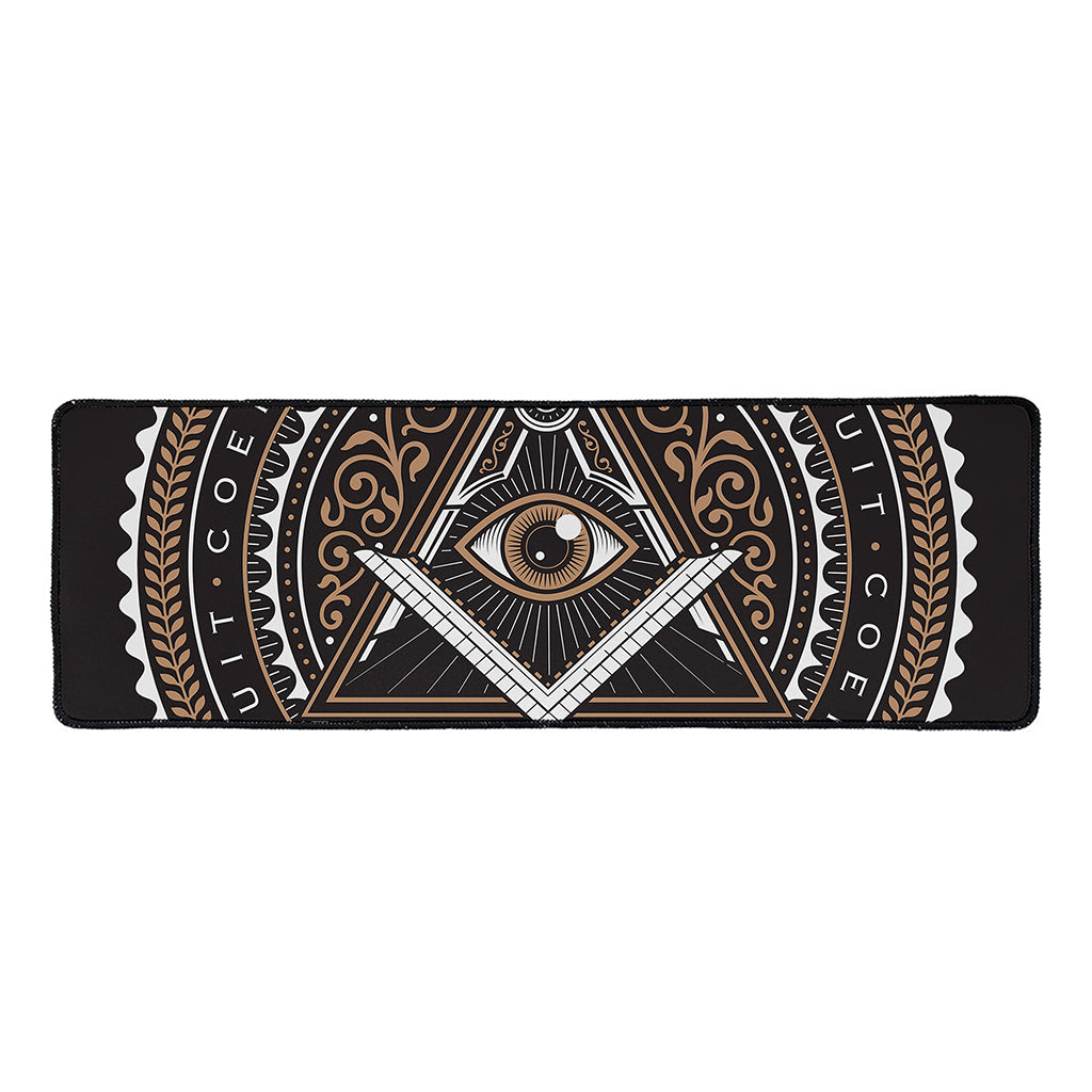 All Seeing Eye Symbol Print Long Kitchen Mat