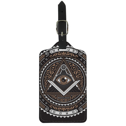 All Seeing Eye Symbol Print Luggage Tag