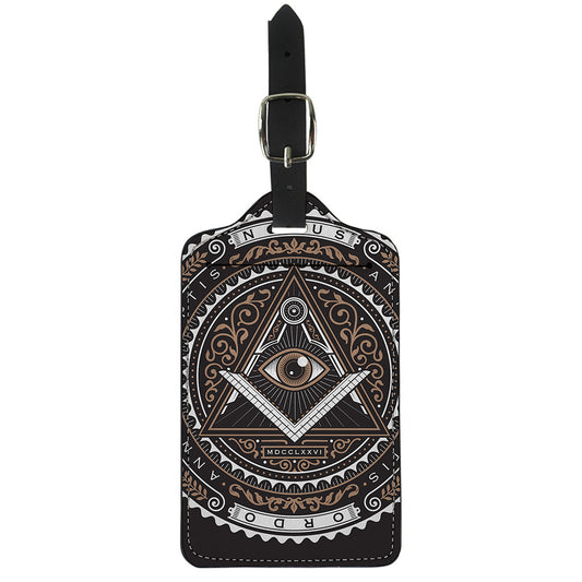 All Seeing Eye Symbol Print Luggage Tag