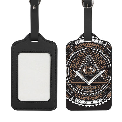 All Seeing Eye Symbol Print Luggage Tag