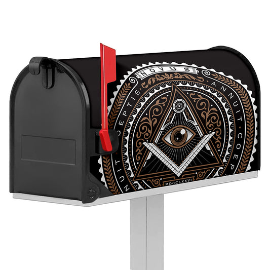 All Seeing Eye Symbol Print Mailbox Cover