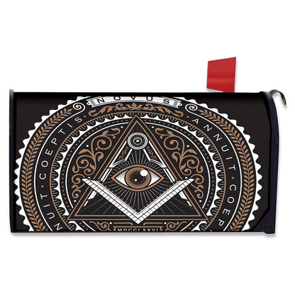 All Seeing Eye Symbol Print Mailbox Cover
