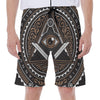 All Seeing Eye Symbol Print Men's Beach Shorts