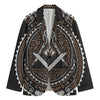 All Seeing Eye Symbol Print Men's Blazer