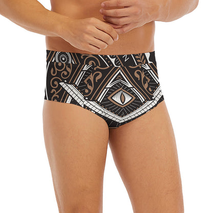 All Seeing Eye Symbol Print Men's Briefs
