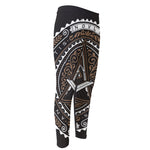 All Seeing Eye Symbol Print Men's Compression Pants