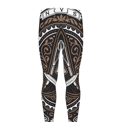 All Seeing Eye Symbol Print Men's leggings