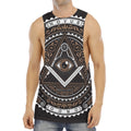 All Seeing Eye Symbol Print Men's Muscle Tank Top