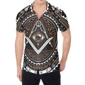 All Seeing Eye Symbol Print Men's Shirt
