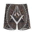 All Seeing Eye Symbol Print Men's Athletic Shorts
