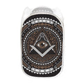 All Seeing Eye Symbol Print Mesh Laundry Hamper