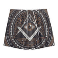 All Seeing Eye Symbol Print Mesh Shorts