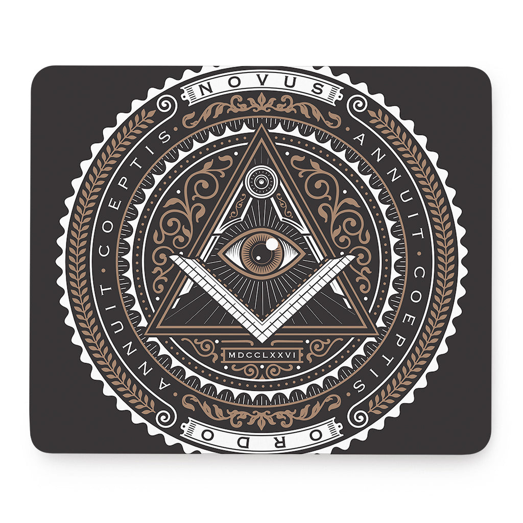 All Seeing Eye Symbol Print Mouse Pad