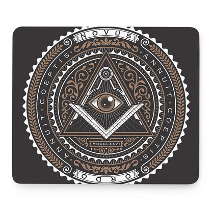 All Seeing Eye Symbol Print Mouse Pad
