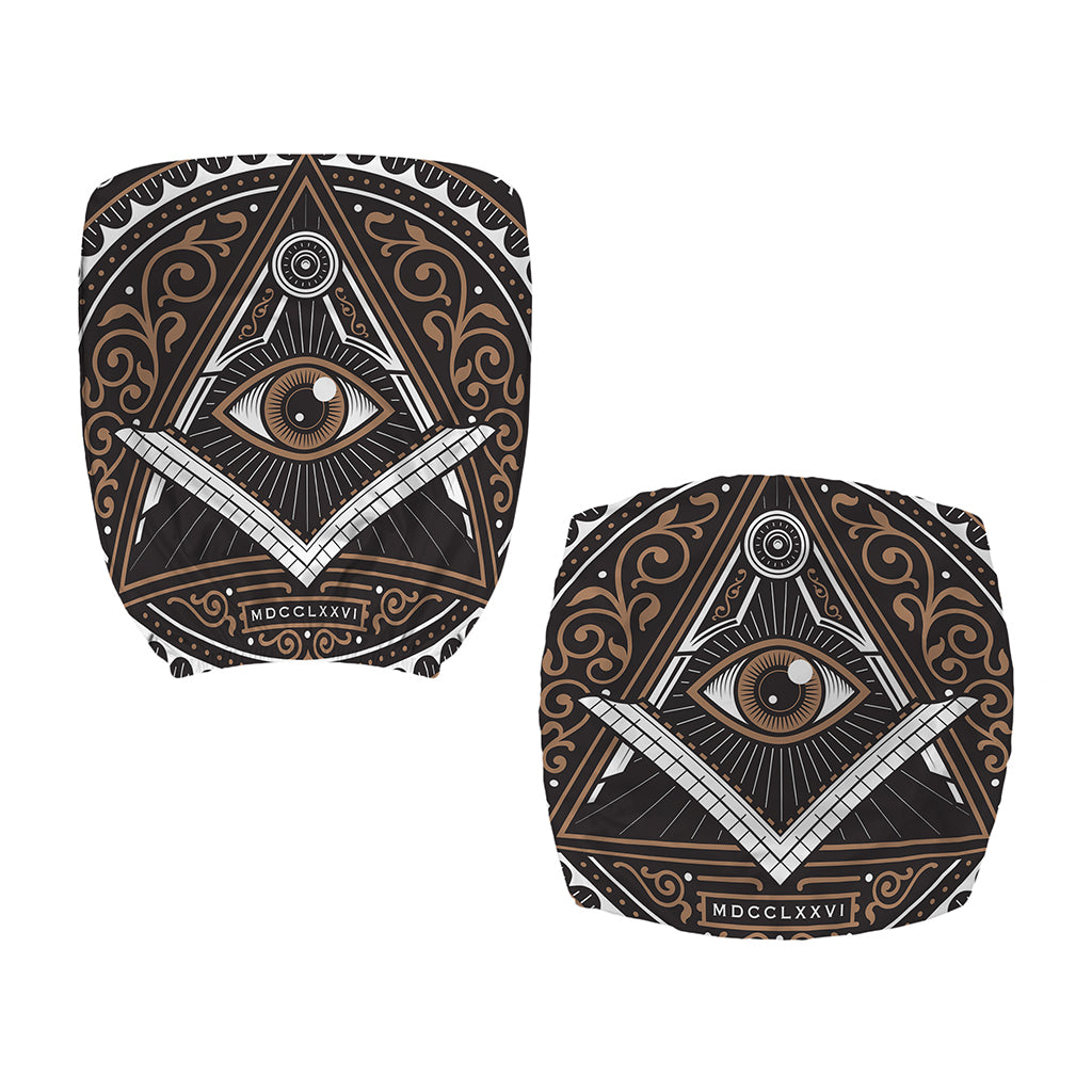All Seeing Eye Symbol Print Office Chair Cover
