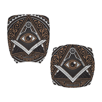 All Seeing Eye Symbol Print Office Chair Cover