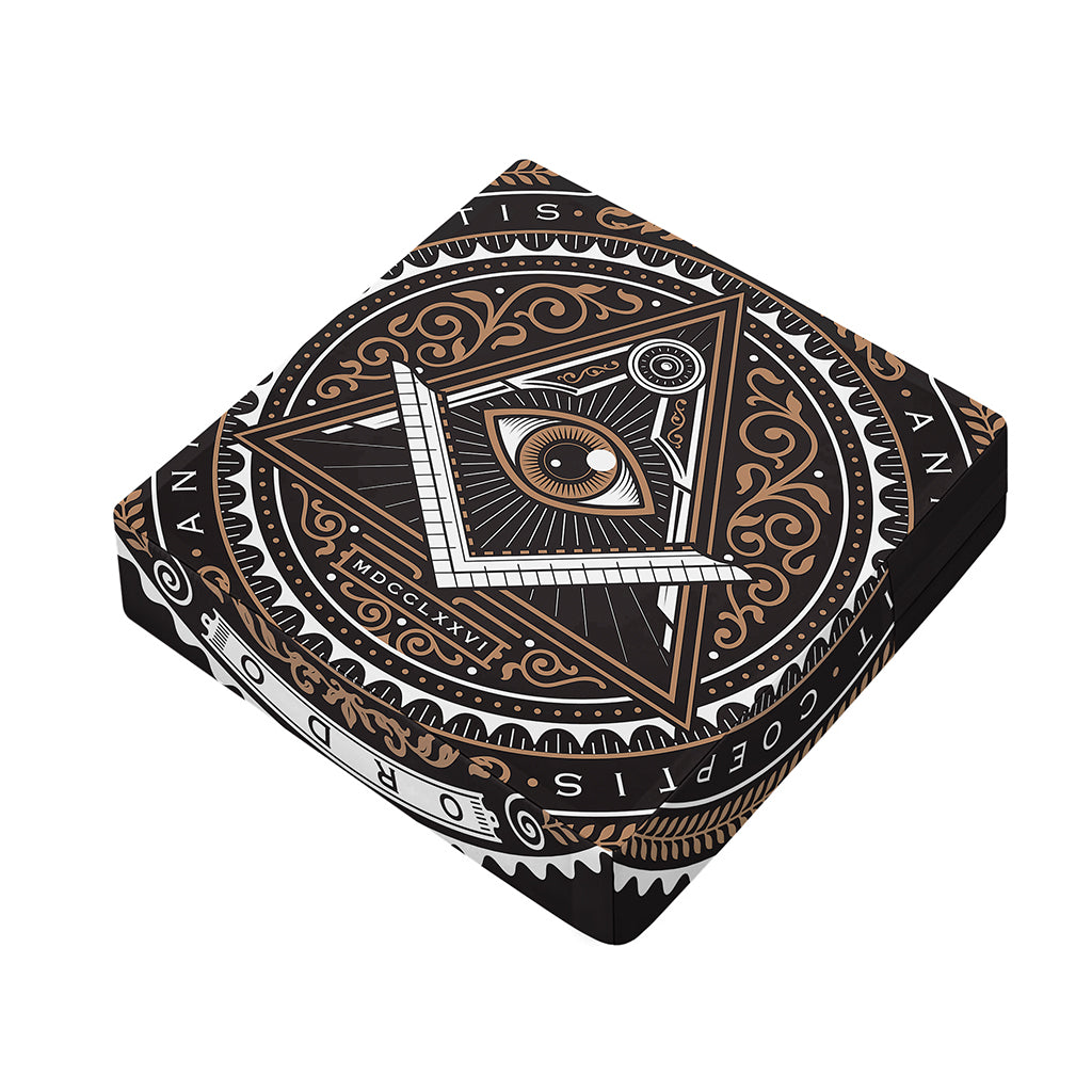 All Seeing Eye Symbol Print Outdoor Seat Cushion Cover
