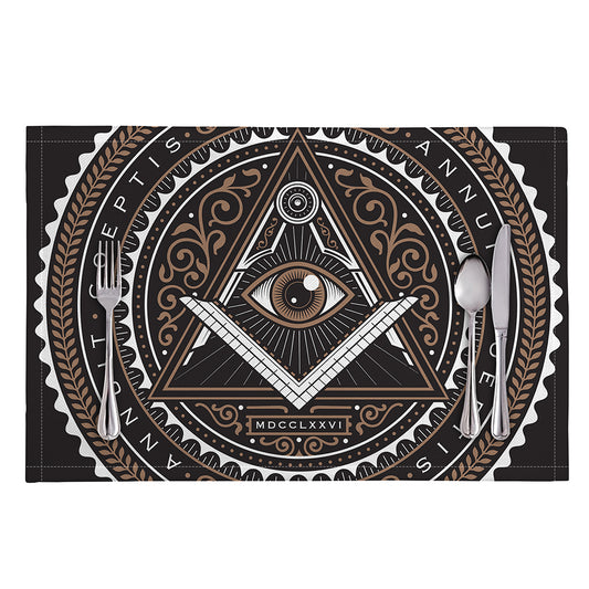 All Seeing Eye Symbol Print Placemat