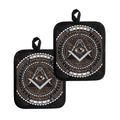 All Seeing Eye Symbol Print Pot Holders
